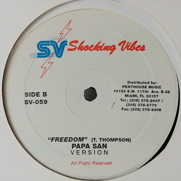 Terry Ganzie / Papa San : Police & Thief / Freedom (12")