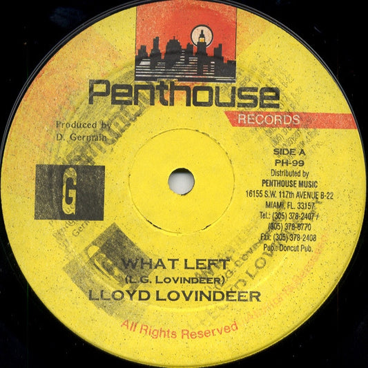 Lloyd Lovindeer : What Left (12")