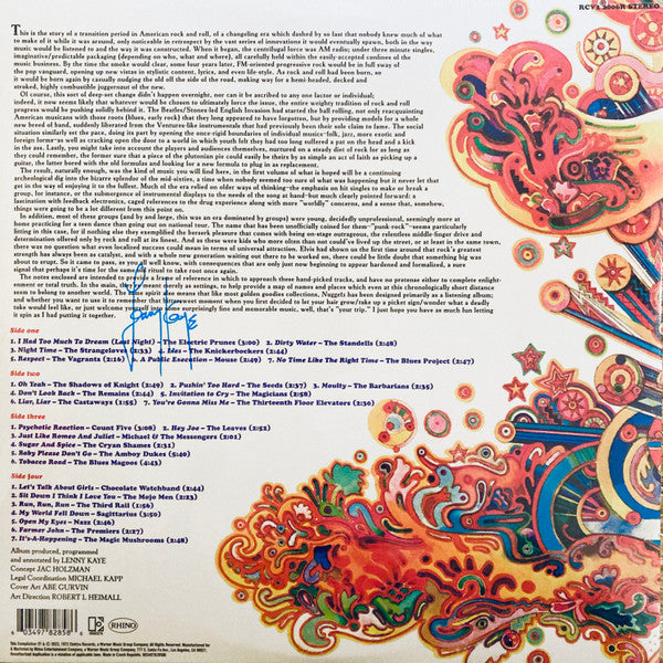 Various : Nuggets: Original Artyfacts From The First Psychedelic Era 1965-1968 (2xLP, Comp, RE, Psy)