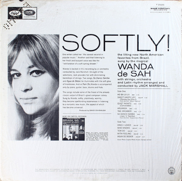 Wanda Sá : Softly (LP, Mono)