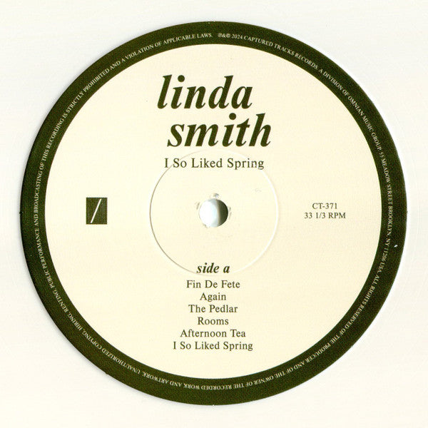 Linda Smith : I So Liked Spring (LP, Album, Ltd, RE, Whi)