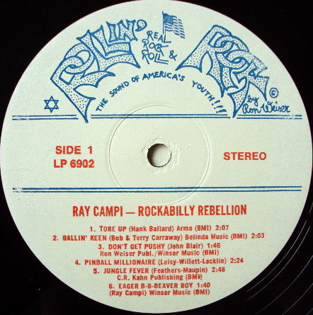 Buy Ray Campi : Rockabilly Rebellion (LP, Album) Online for a