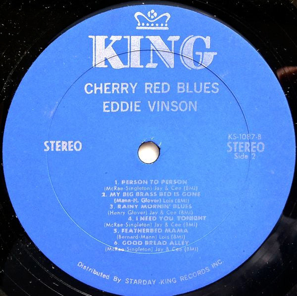 Eddie "Cleanhead" Vinson : Cherry Red Blues (LP, Comp, Blu)