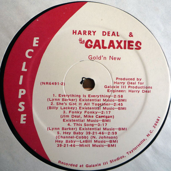 Harry Deal And The Galaxies : Gold 'N New (LP)