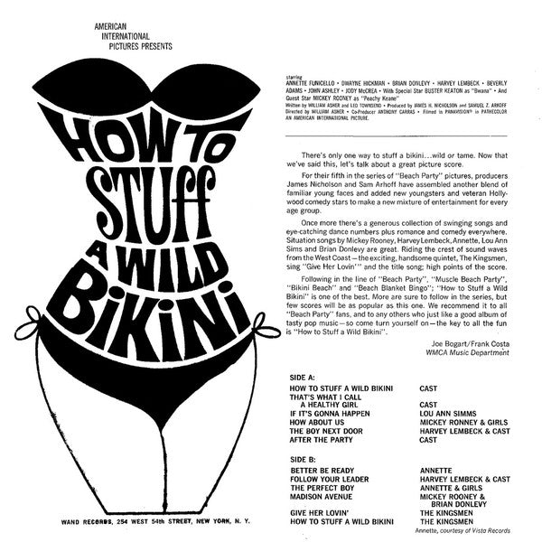 Buy Various How To Stuff A Wild Bikini LP Mono Online for a