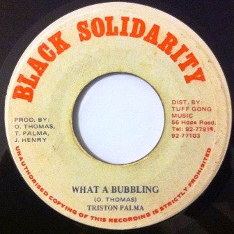 Tristan Palmer : What A Bubbling (7")