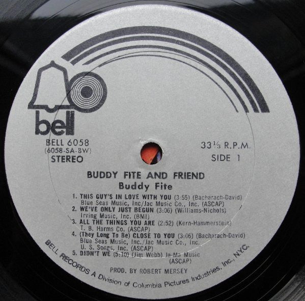 Buddy Fite : Buddy Fite And Friend (LP, Album)