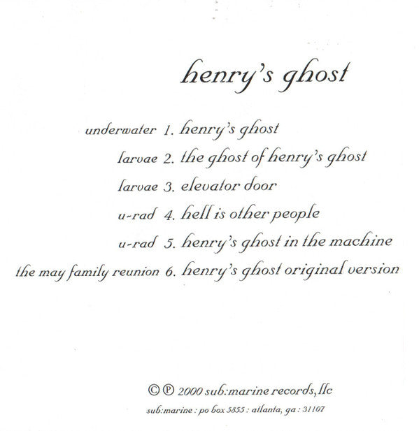 Various : Henry's Ghost (CDr)