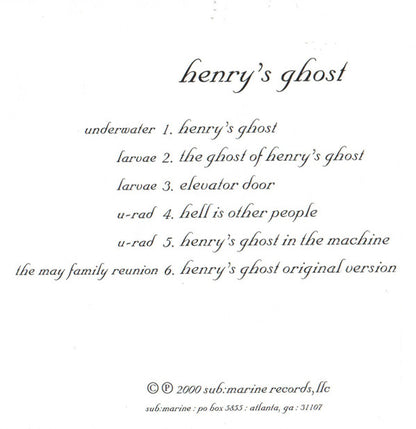 Various : Henry's Ghost (CDr)