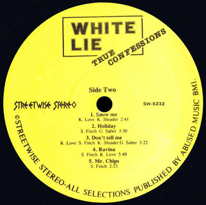 White Lie (3) : True Confessions (LP, Album)