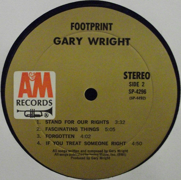 Gary Wright : Footprint (LP, Album, Mon)