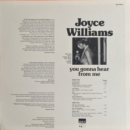 Joyce Williams : You Gonna Hear From Me (LP, Album)