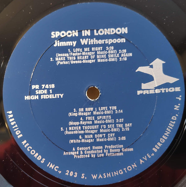 Jimmy Witherspoon : Spoon In London (LP, Album, Mono)