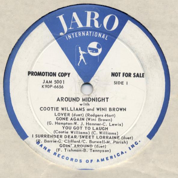 Cootie Williams With Wini Brown : Around Midnight (LP, Album, Promo)