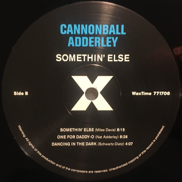 Buy Cannonball Adderley : Somethin' Else (LP, Album, Ltd, RE