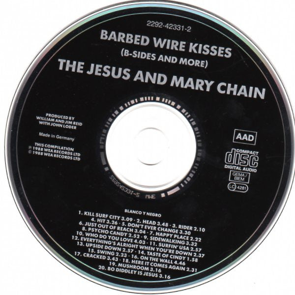 Buy The Jesus And Mary Chain Barbed Wire Kisses B Sides And