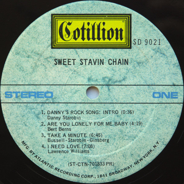 Sweet Stavin Chain : Sweet Stavin Chain (LP, Album, Pre)