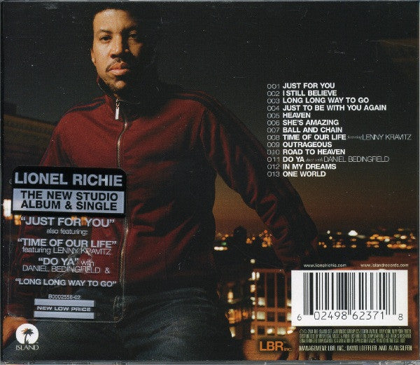 Lionel Richie : Just For You (CD, Album)