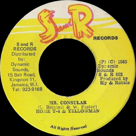 Home T And Yellowman : Mr. Consular (7")