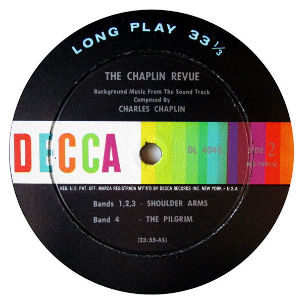 Charlie Chaplin : The Chaplin Revue (Background Music From The Sound Track) (LP, Mono, Promo)