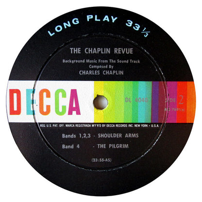 Charlie Chaplin : The Chaplin Revue (Background Music From The Sound Track) (LP, Mono, Promo)