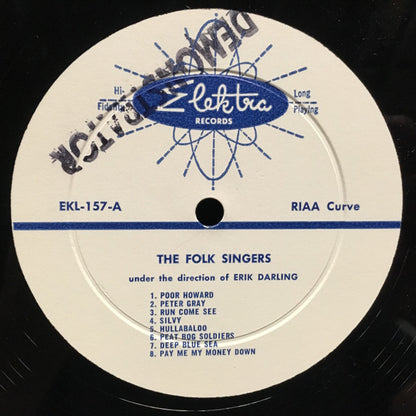 The Folk Singers : The Folk Singers (LP, Album, Mono)