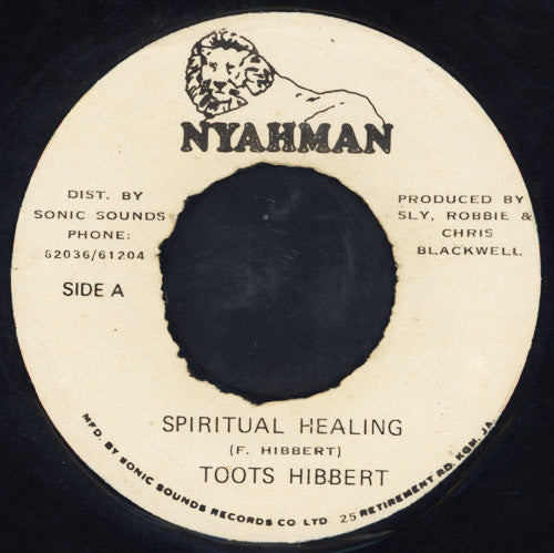 Toots Hibbert : Spiritual Healing (7")