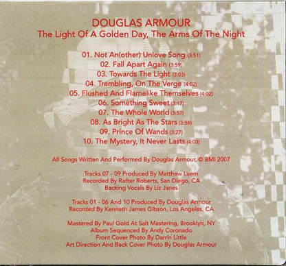 Douglas Armour : The Light Of A Golden Day, The Arms Of The Night (CD, Album)