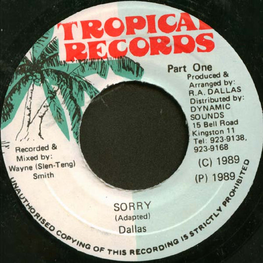 Ninja Dallas : Sorry (7")