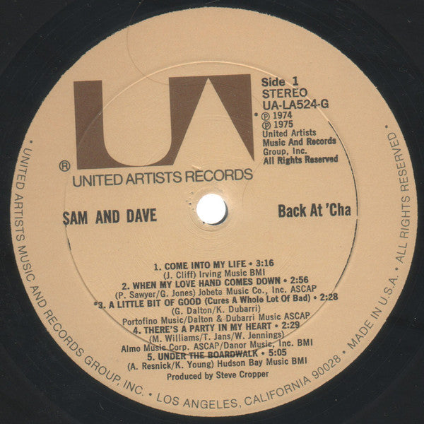 Buy Sam Dave Back At Cha LP Album Online for a great price