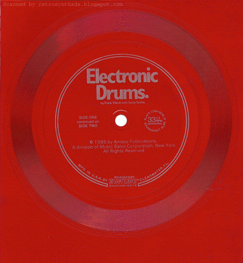 Frank Vilardi, Steve Tarshis : Electronic Drums (Flexi, 7", Red)