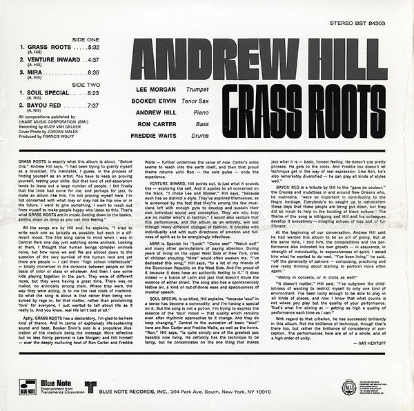 Andrew Hill : Grass Roots (LP, Album, RE)