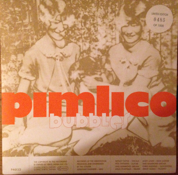 Pimlico : Bubbles (7", Ltd, Num)