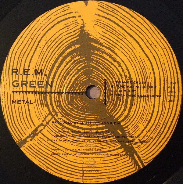 R.E.M. - Green (LP, Album, RE, RM, 25t)