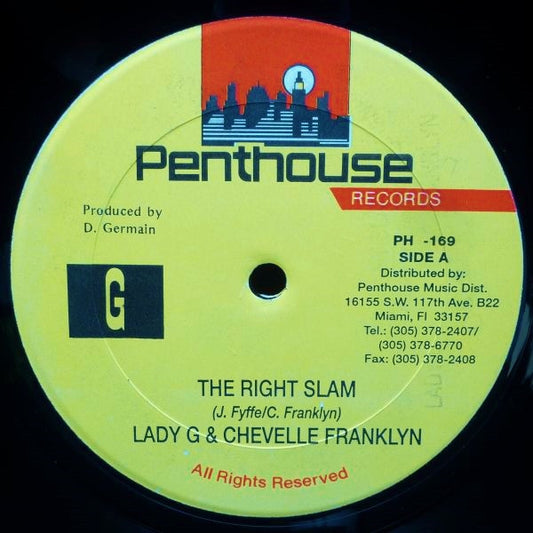 Lady G & Chevelle Franklyn : The Right Slam (12")