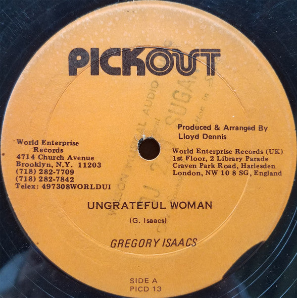 Gregory Isaacs / Pickout All Stars : Ungrateful Woman (12")