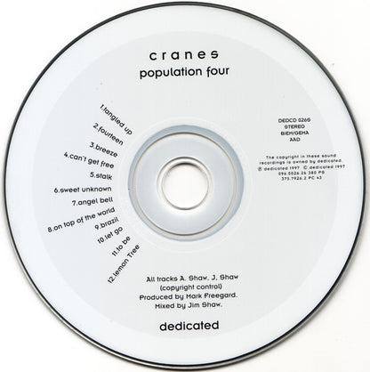 Cranes : Population Four (CD, Album, Ltd, M/Print, Dis)