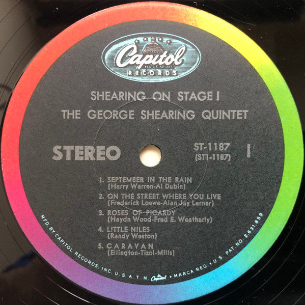 The George Shearing Quintet : Shearing On Stage! (LP, Album, RE, Scr)