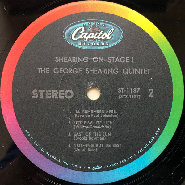 The George Shearing Quintet - Shearing On Stage! (LP, Album, RE, Scr)