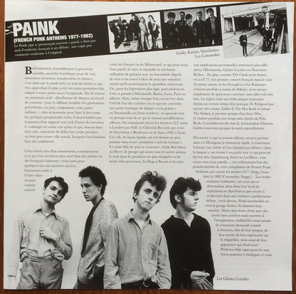 Various : Paink (French Punk Anthems 1977​-​1982) (LP, Comp)