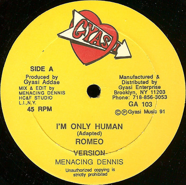 Romeo (26) / Super C : I'm Only Human / King Kong (12")