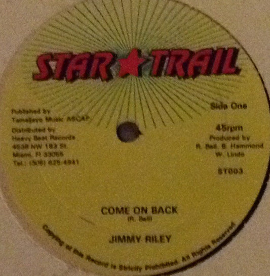 Jimmy Riley : Come On Back (12")