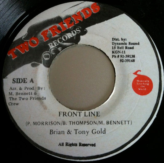 Brian & Tony Gold : Front Line (7")