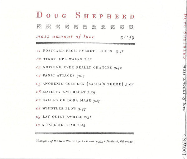 Doug Shepherd : Mass Amount Of Love (CD, Album)