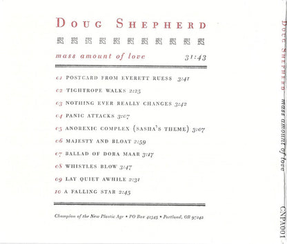 Doug Shepherd : Mass Amount Of Love (CD, Album)