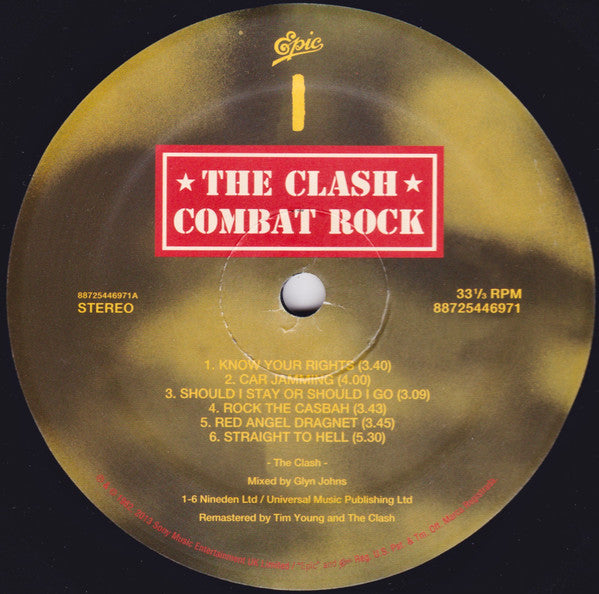 The Clash : Combat Rock (LP, Album, RE, RM, 180)