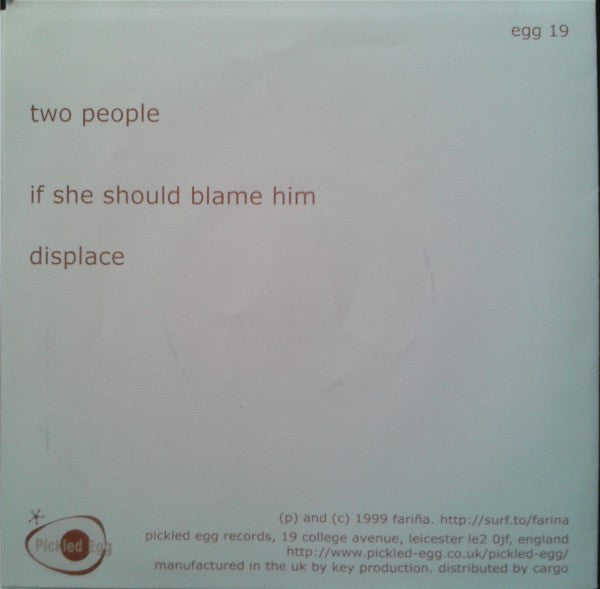 Fariña : Two People EP (7", EP)