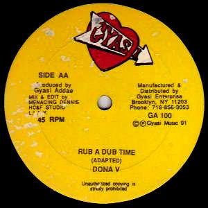 Verdie Green & Donna V / Donna V : Wine Wine / Rub A Dub Time (12")