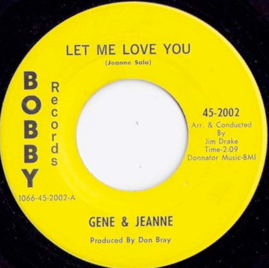 Gene Salo & Jeanne Salo : Let Me Love You (7")