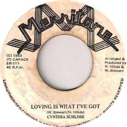 Cynthia Schloss : Loving Is What I've Got / Sad Movies (7")